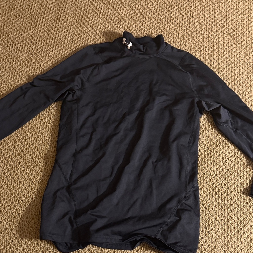 Under Armour Navy Long Sleeve Turtleneck Medium